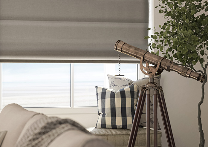 Loxley, Brown Canvas - Roman Blind - Image 5